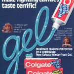 Colgate gel advertisement, 1981.