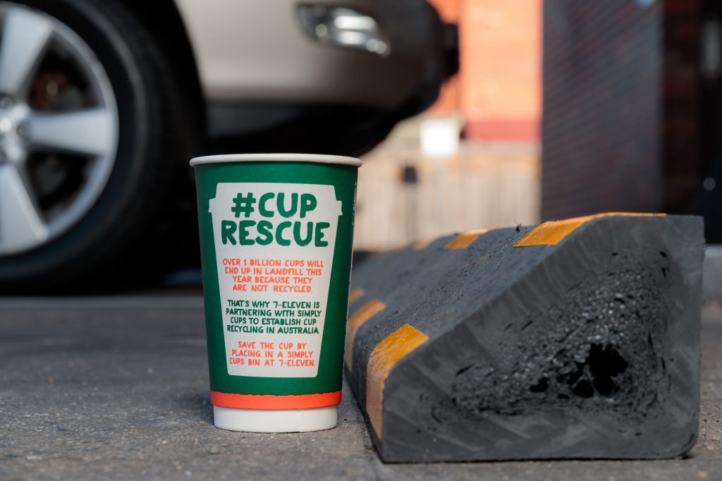 7-Eleven #CupRescue and recycled.