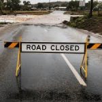 'Roads Closed' flood disaster